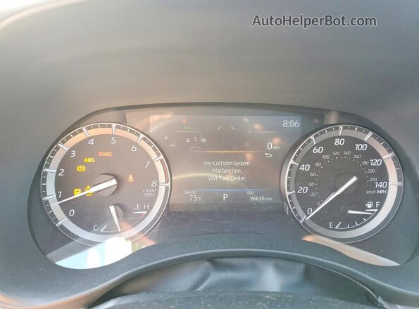5TDHZRBHXLS001402 2020 TOYOTA HIGHLANDER Blue Widok zestawu wskaźników