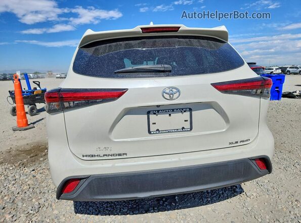 5TDHZRBHXMS538014 2021 TOYOTA HIGHLANDER White Вид ззаду