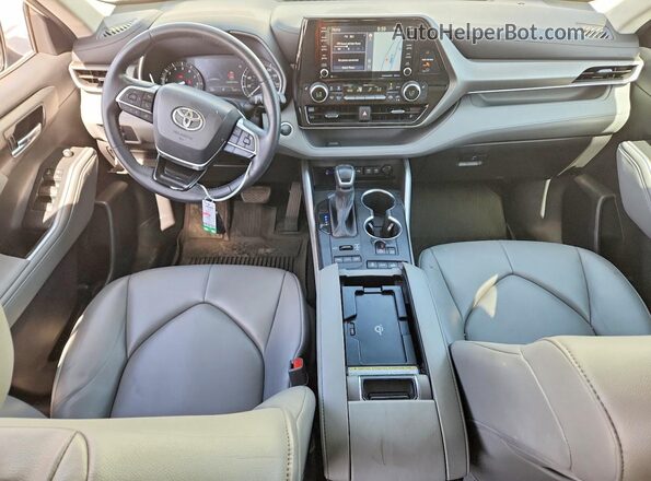 5TDHZRBHXMS538014 2021 TOYOTA HIGHLANDER White Вид панелі приладів
