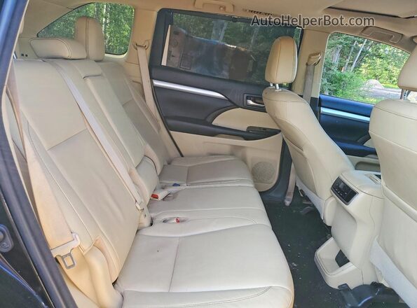 5TDJGRFH1JS050597 2018 TOYOTA HIGHLANDER Black Rear interior view
