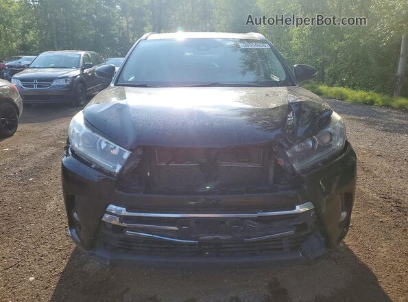 5TDJGRFH1JS050597 2018 TOYOTA HIGHLANDER Black Front view