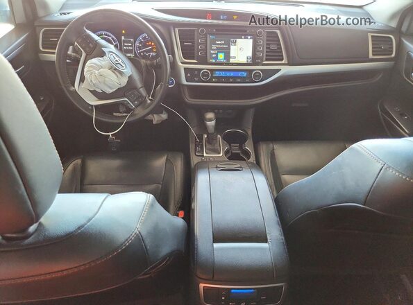 5TDJGRFH2HS034225 2017 TOYOTA HIGHLANDER White Widok deski rozdzielczej