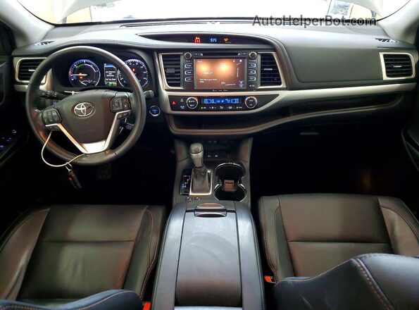 5TDJGRFH2JS037115 2018 TOYOTA HIGHLANDER Gray წინა პანელის ხედი