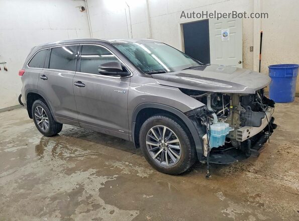 5TDJGRFH2JS037115 2018 TOYOTA HIGHLANDER Gray წინა მარჯვენა