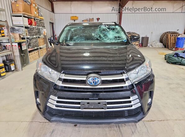 5TDJGRFH3JS038418 2018 TOYOTA HIGHLANDER Black Вид спереду