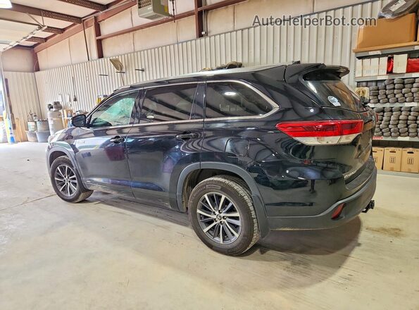 5TDJGRFH3JS038418 2018 TOYOTA HIGHLANDER Black Задня ліва чверть