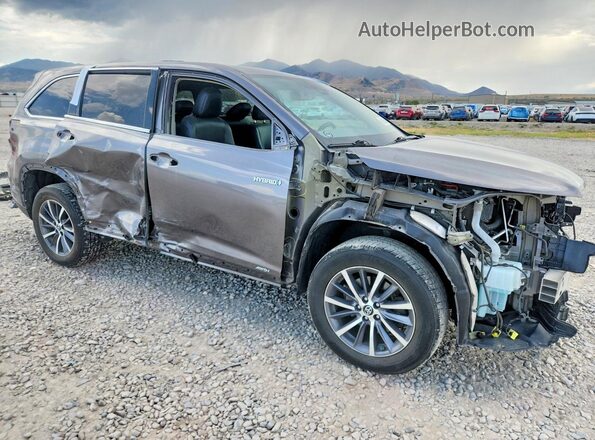5TDJGRFH3JS048477 2018 TOYOTA HIGHLANDER Gray Front right