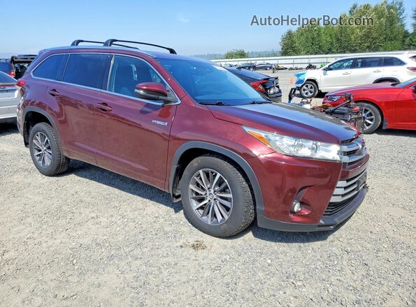 5TDJGRFH4JS039786 2018 TOYOTA HIGHLANDER Burgundy Առջևի աջ