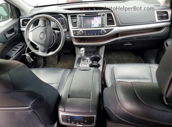 5TDJGRFH4JS039786 2018 TOYOTA HIGHLANDER Burgundy Առջևի վահանակի տեսք