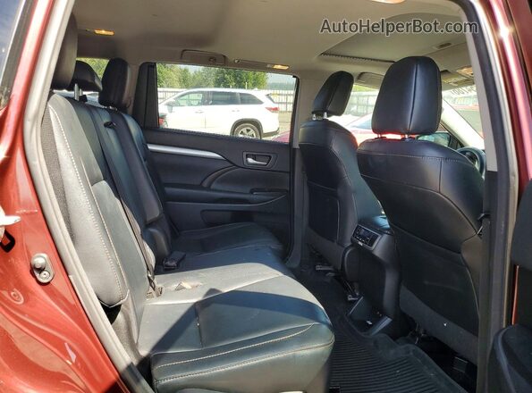 5TDJGRFH4JS039786 2018 TOYOTA HIGHLANDER Burgundy Սալոնի հետևի տեսք