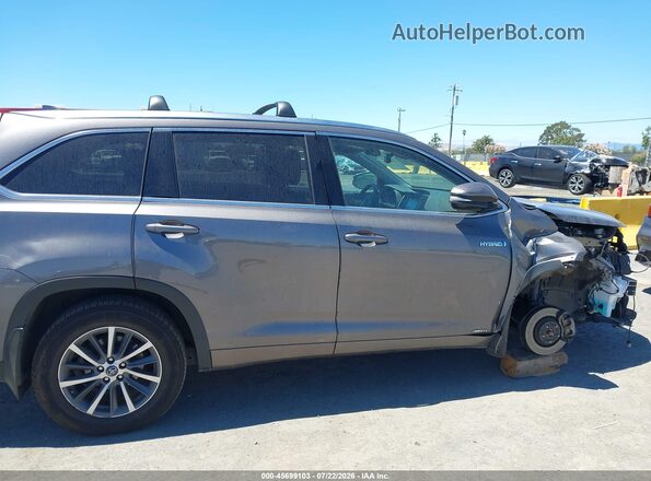 5TDJGRFH4JS044051 2018 TOYOTA HIGHLANDER HYBRID Gray სალონის 360-გრადუსიანი ხედი
