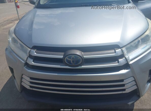 5TDJGRFH6JS045105 2018 TOYOTA HIGHLANDER HYBRID Silver Вид спереду