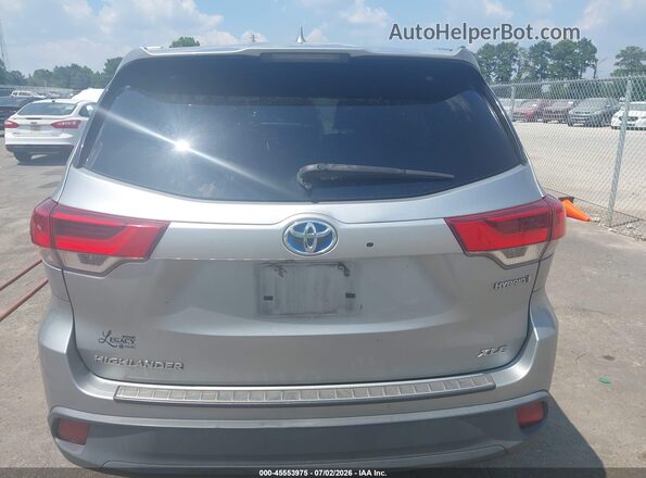 5TDJGRFH6JS045105 2018 TOYOTA HIGHLANDER HYBRID Silver 
