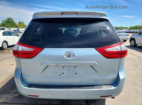 5TDJK3DC9GS132024 2016 TOYOTA SIENNA Blue Rear view