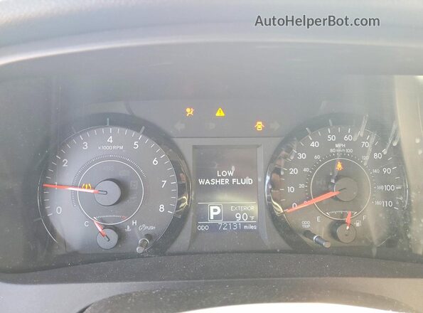 5TDJK3DCXGS137071 2016 TOYOTA SIENNA Silver Vista del cuadro de instrumentos
