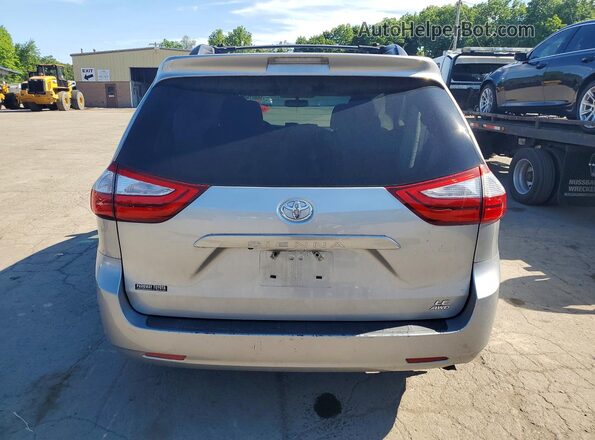 5TDJK3DCXGS137071 2016 TOYOTA SIENNA Silver Vista trasera