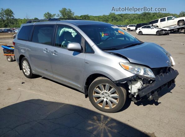 5TDJK3DCXGS137071 2016 TOYOTA SIENNA Silver Delantero derecho
