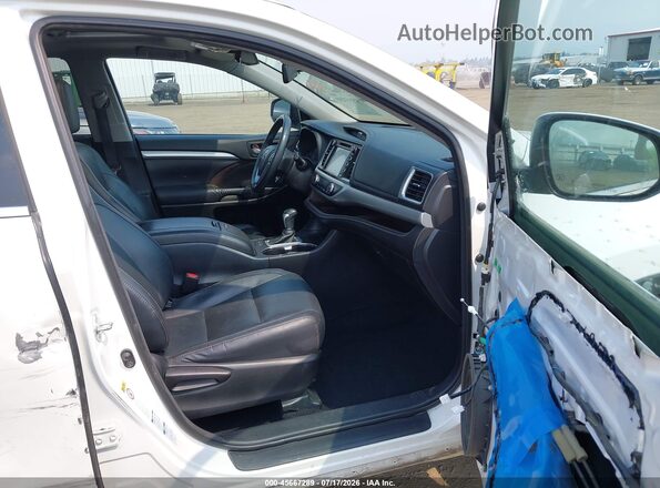 5TDJKRFH1GS246014 2016 TOYOTA HIGHLANDER Белый Вид салона спереди