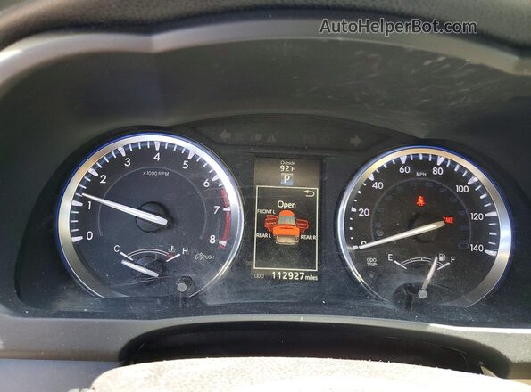 5TDJKRFH2GS267258 2016 TOYOTA HIGHLANDER White Вид щитка приладів