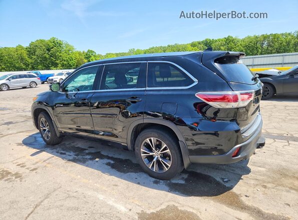5TDJKRFH3GS292301 2016 TOYOTA HIGHLANDER Black Tył lewy