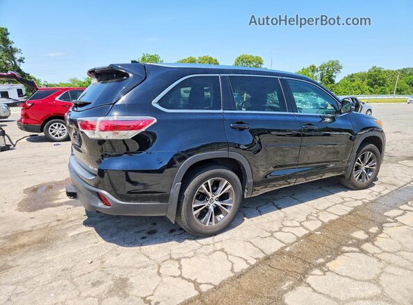 5TDJKRFH3GS292301 2016 TOYOTA HIGHLANDER Black Tył prawy