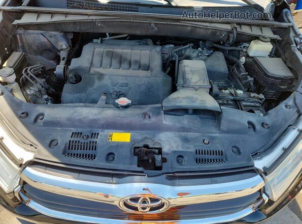 5TDJKRFH3GS292301 2016 TOYOTA HIGHLANDER Black Widok komory silnika