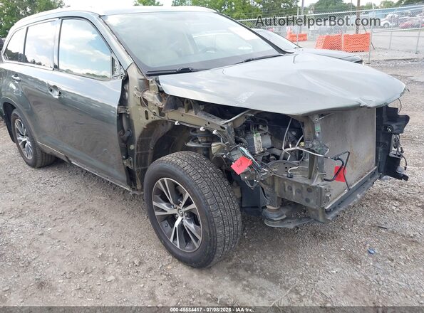 5TDJKRFH3GS324860 2016 TOYOTA HIGHLANDER Green წინა ხედი