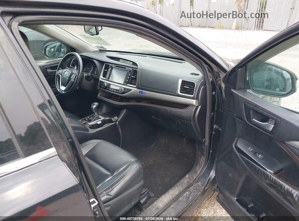 5TDJKRFH4GS286703 2016 TOYOTA HIGHLANDER Black წინა სალონის ხედი