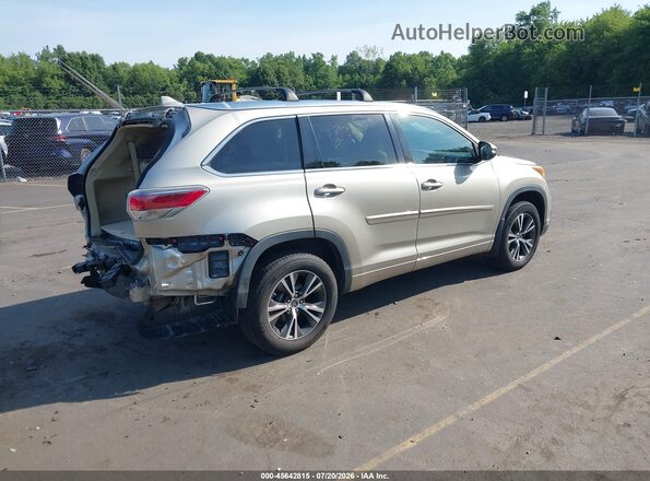 5TDJKRFH4GS294364 2016 TOYOTA HIGHLANDER Gold უკანა მარჯვენა