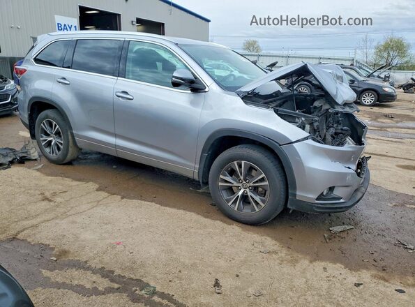 5TDJKRFH4GS341019 2016 TOYOTA HIGHLANDER Silver Przód prawy