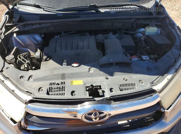 5TDJKRFH6GS259485 2016 TOYOTA HIGHLANDER Серебряный Вид подкапотного пространства