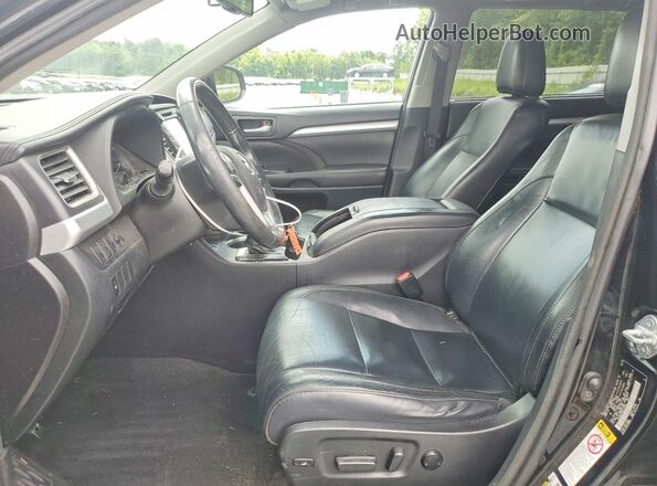 5TDJKRFH8GS310288 2016 TOYOTA HIGHLANDER Черный Вид салона спереди