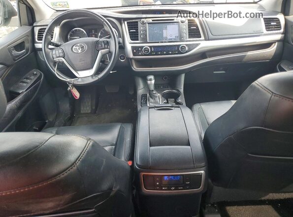 5TDJKRFH9GS266303 2016 TOYOTA HIGHLANDER Silver წინა პანელის ხედი