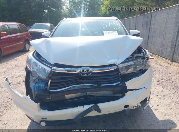 5TDJKRFHXGS506734 2016 TOYOTA HIGHLANDER White Widok z tyłu