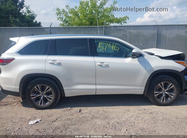 5TDJKRFHXGS506734 2016 TOYOTA HIGHLANDER White Widok deski rozdzielczej
