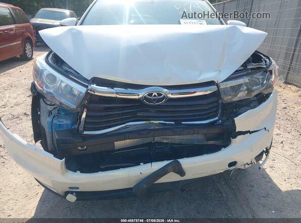 5TDJKRFHXGS506734 2016 TOYOTA HIGHLANDER White Widok wnętrza 360 stopni