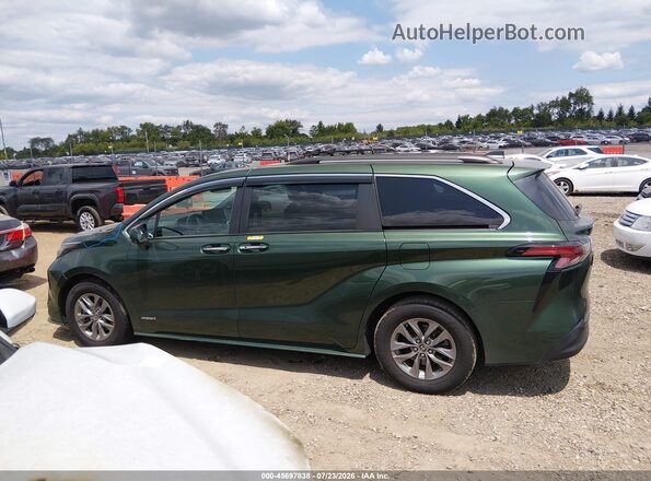 5TDJRKEC0MS071100 2021 TOYOTA SIENNA Green სალონის 360-გრადუსიანი ხედი