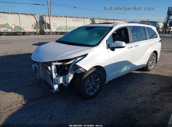 5TDJRKEC1SS234978 2025 TOYOTA SIENNA White წინა მარცხენა ხედი სამი მეოთხედიდან