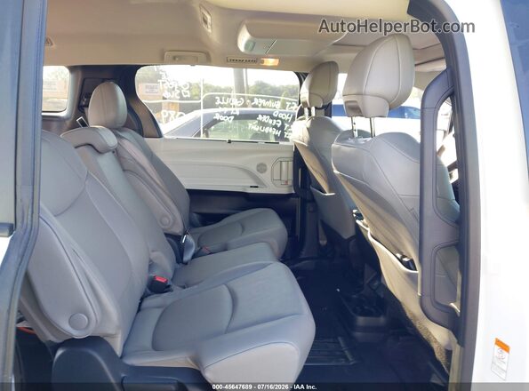 5TDJRKEC1SS234978 2025 TOYOTA SIENNA White VIN კოდის სტიკერის ხედი