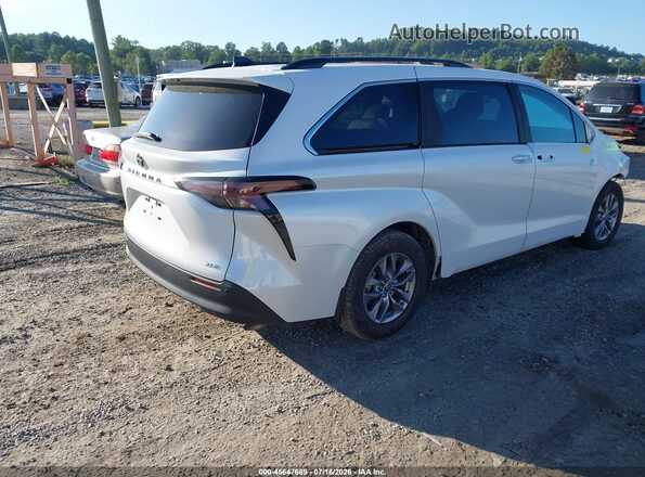 5TDJRKEC1SS234978 2025 TOYOTA SIENNA White უკანა მარჯვენა