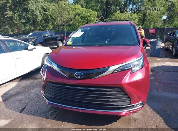 5TDJRKEC2MS055187 2021 TOYOTA SIENNA Red Вид щитка приладів