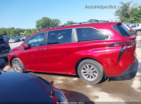 5TDJRKEC2MS055187 2021 TOYOTA SIENNA Red Панорамний вид салону 360°