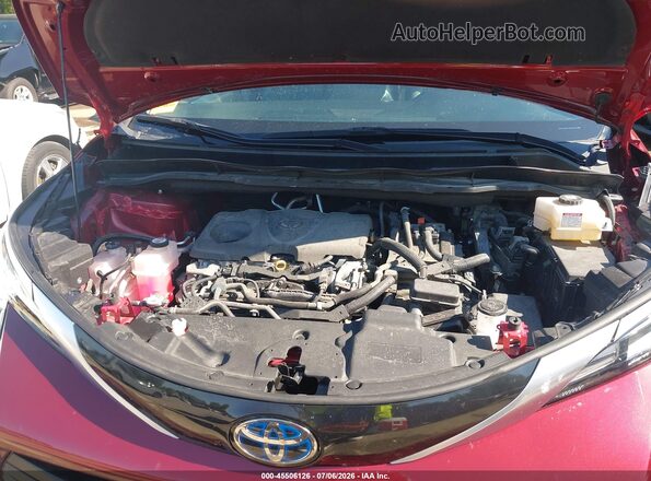 5TDJRKEC2MS055187 2021 TOYOTA SIENNA Red Вид ззаду