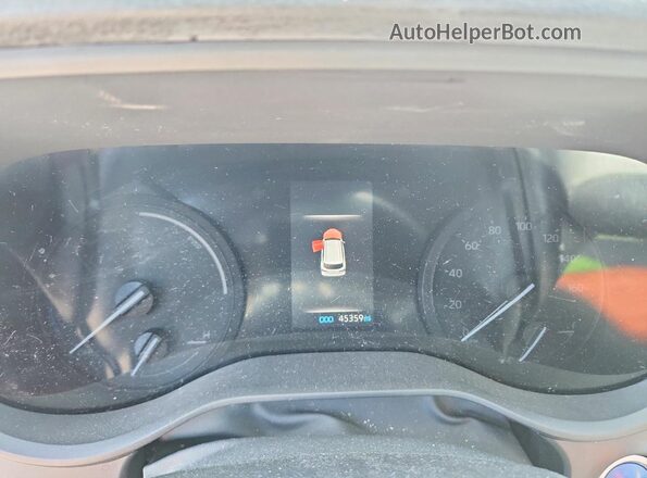 5TDJRKEC2NS089809 2022 TOYOTA SIENNA Red Instrument cluster view