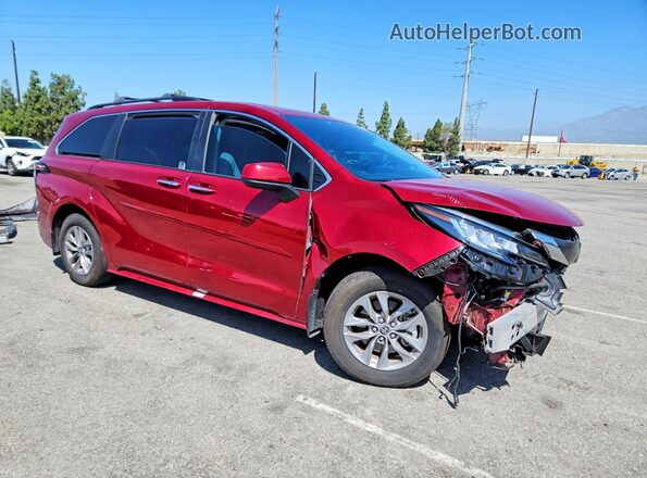5TDJRKEC2NS089809 2022 TOYOTA SIENNA Red Front right