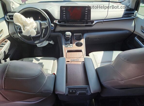 5TDJRKEC2NS089809 2022 TOYOTA SIENNA Red Dashboard view