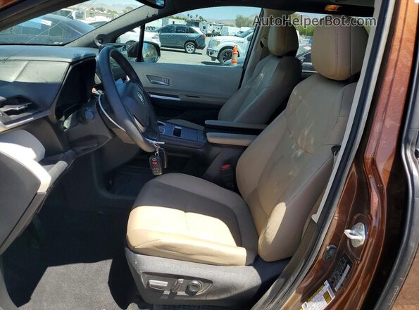 5TDJRKEC2NS090166 2022 TOYOTA SIENNA Brown Front interior view