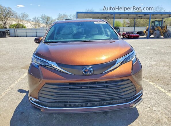 5TDJRKEC2NS090166 2022 TOYOTA SIENNA Brown Front view