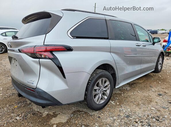 5TDJRKEC3NS078432 2022 TOYOTA SIENNA Silver Trasero derecho