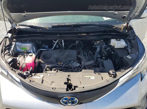 5TDJRKEC3SS267254 2025 TOYOTA SIENNA Silver Widok komory silnika